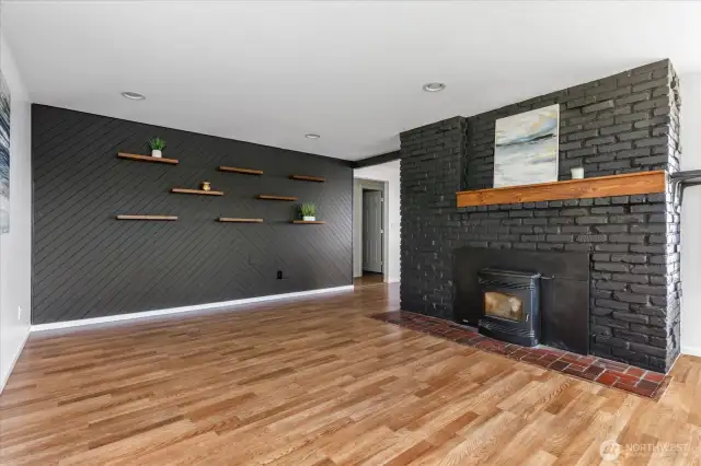 Detailed feature wall.