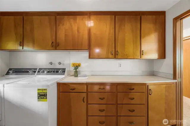 Large utility room with plenty of storage space.