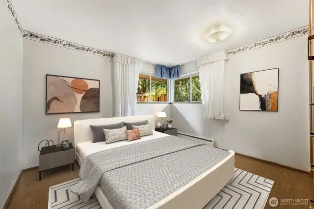 Bedroom 3. Virtually staged.