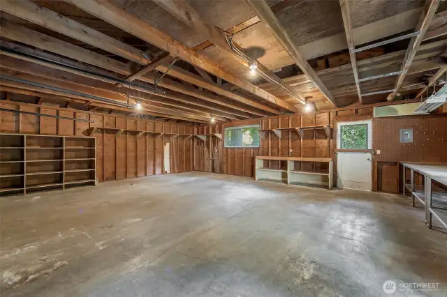 Plenty of room in the garage.