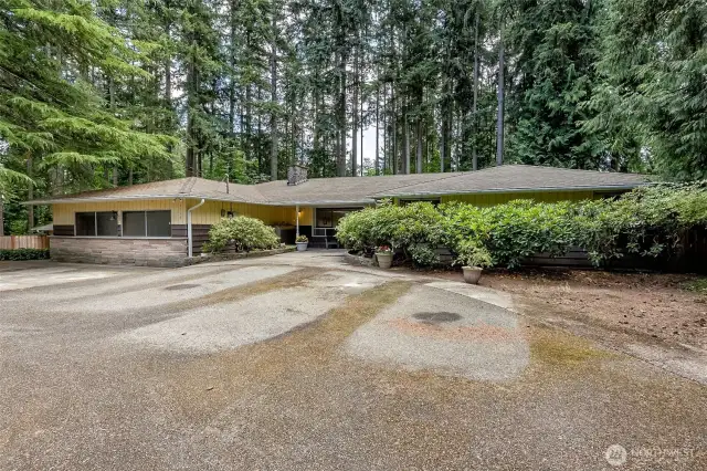 Front of home. Plenty of space for parking.
