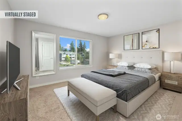 Primary Bedroom virtual staging