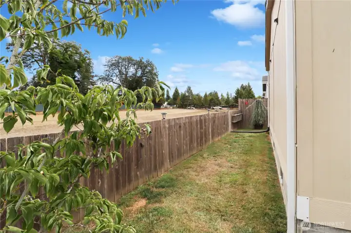 Enjoy a private back yard space - the perfect place to sit and enjoy the view or create your own outdoor retreat.