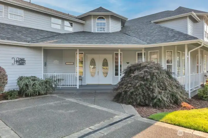 Cozy wrap around porch