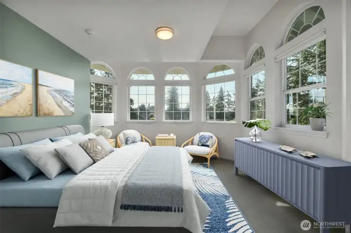 This photo is virtually staged