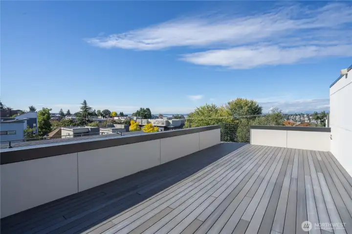Large roof deck