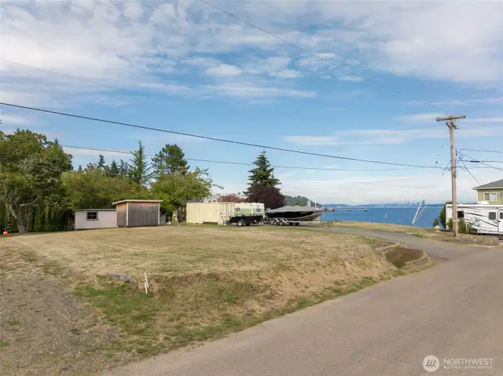 Property corners are flagged. Half acre + (22216 approx.)