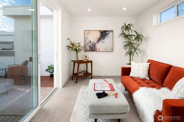 2nd flex space by roof top deck.