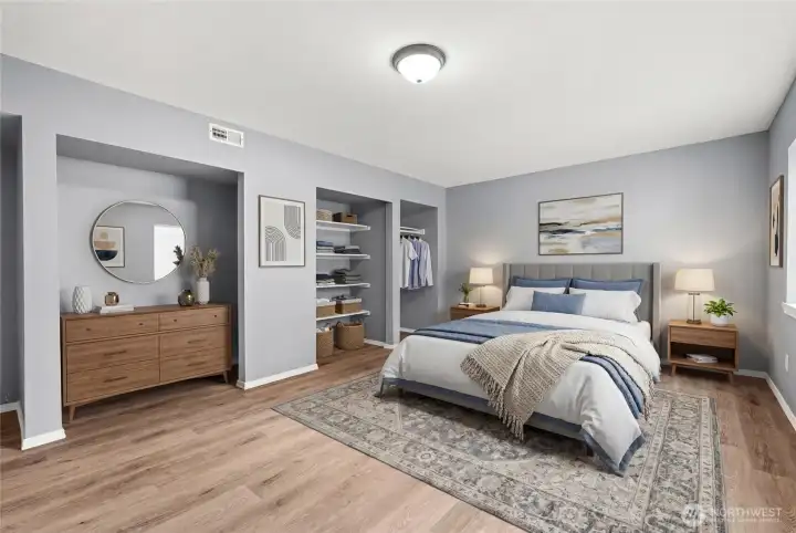 Virtually staged Downstairs potential bedroom