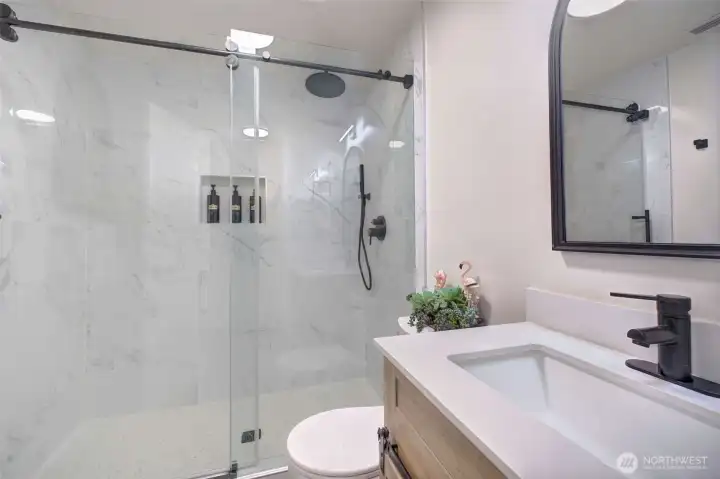 Downstairs 3/4 bathroom