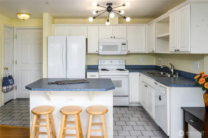Kitchen with updated appliances