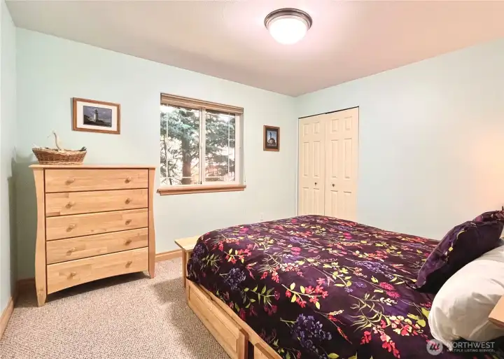 The Lighthouse Room, Featuring a Queen   Bedroom Set and Plenty of Closet Space. A   Cozy Space for That Perfect Rest by the   Ocean..