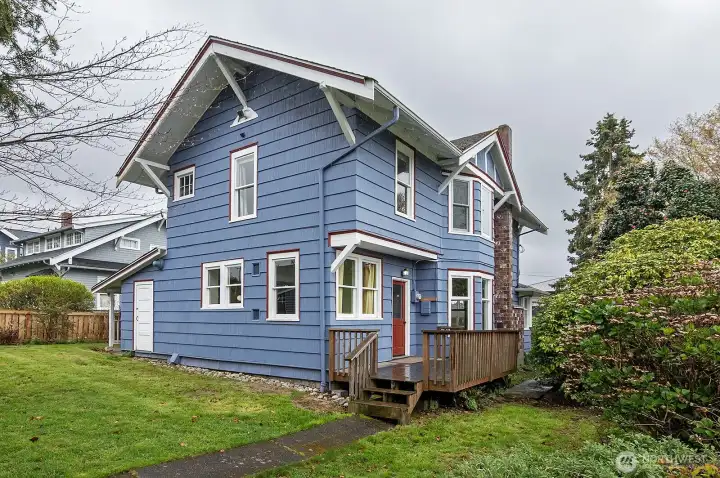 From huge backyard facing Southeast.