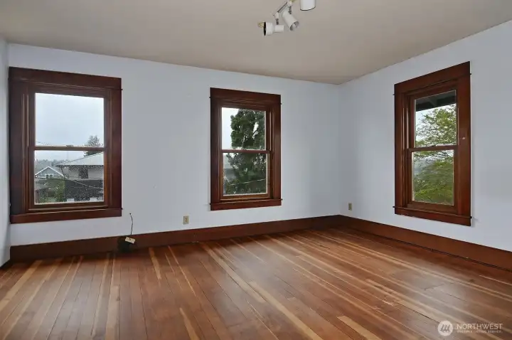 The primary bedroom.