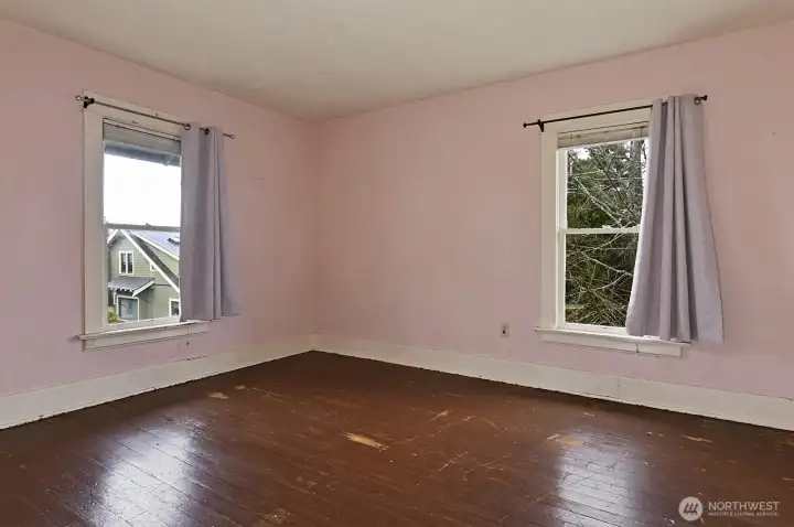 One of four upstairs bedrooms.