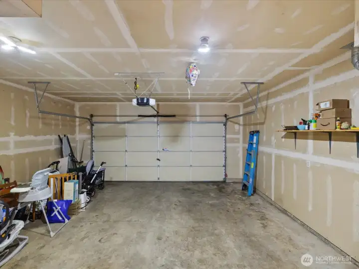 Spacious 2 Car Garage
