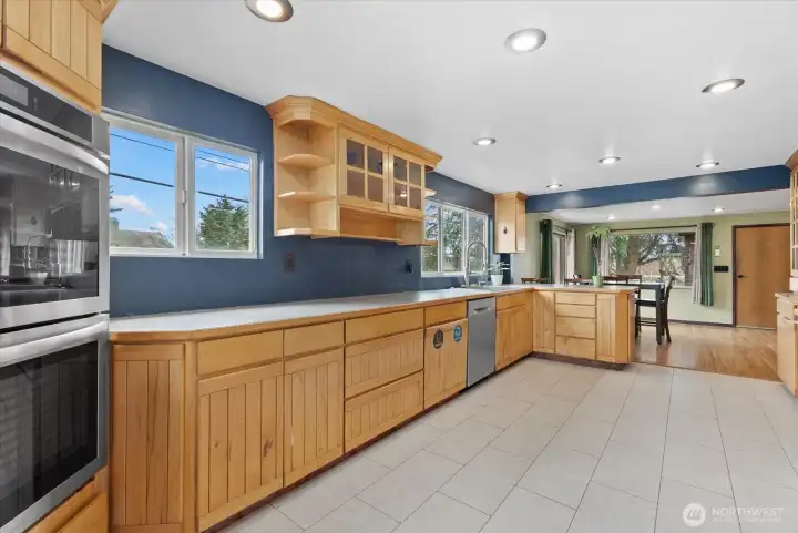 spacious kitchen