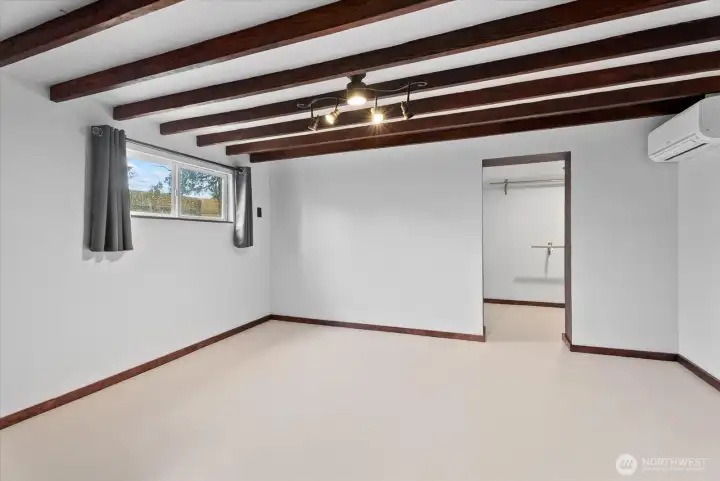 Spacious bedroom down