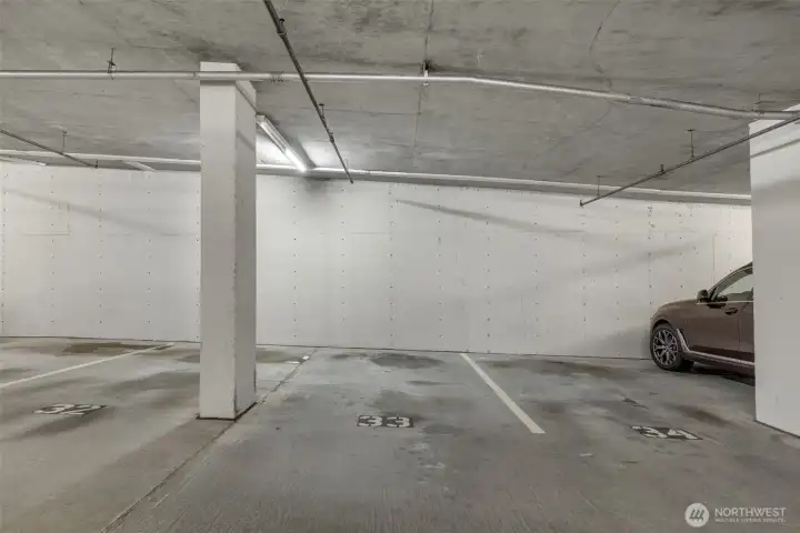 Parking spot #33 on level P1 Parking spot #33 on level P1