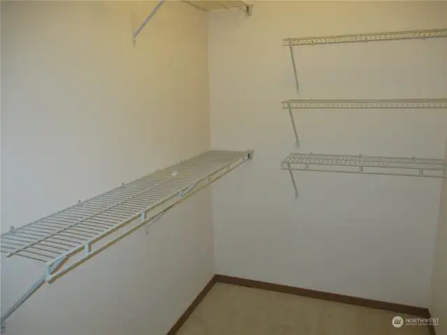 Walk in closet in primary