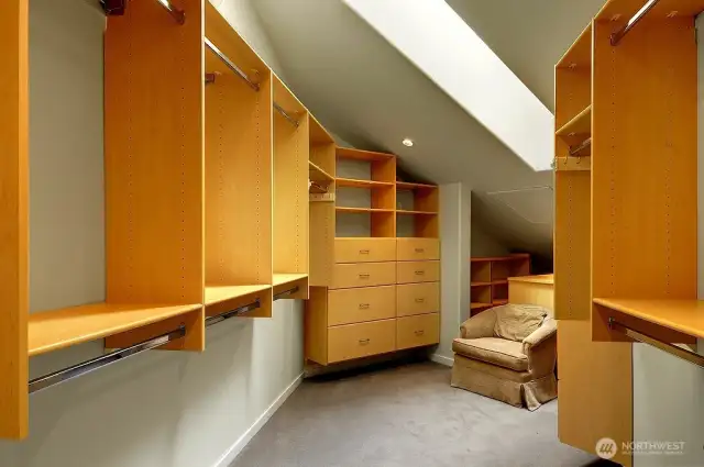 Primary walk in closet