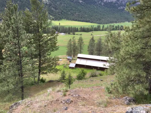 8 stall horse barn with heated tack room and hay storage