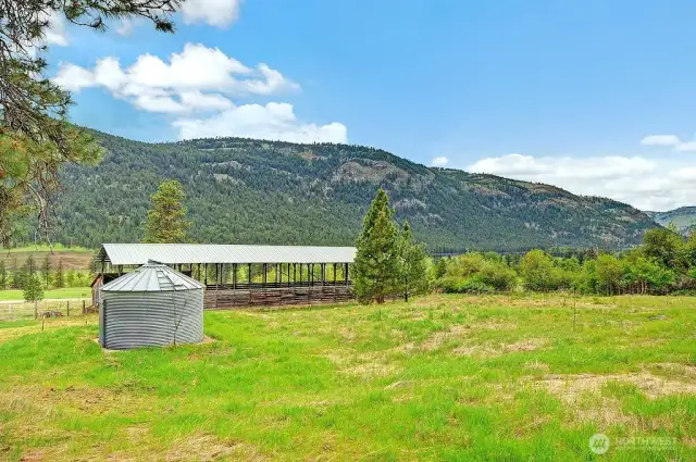 Numerous outbuildings.