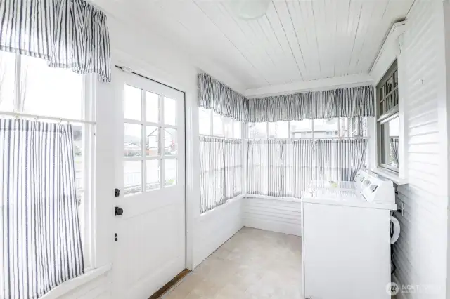 Light and bright mud & utility room