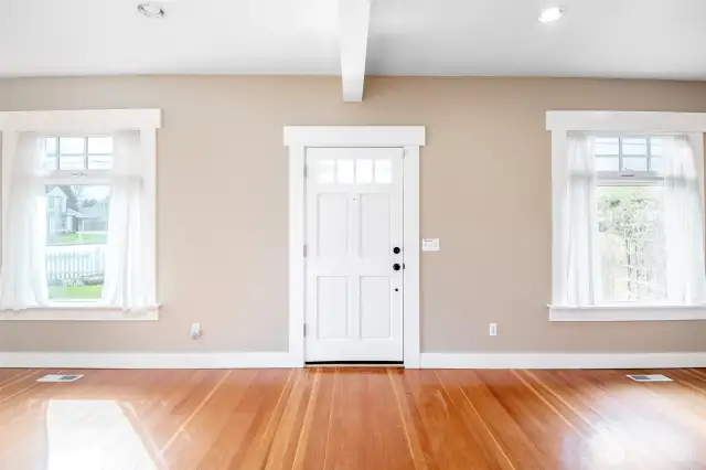 Front entry into huge family room