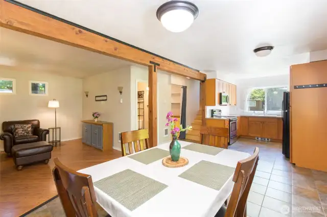 Dining Room, Kitchen and Family Room