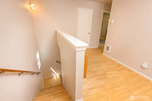 Upstairs!