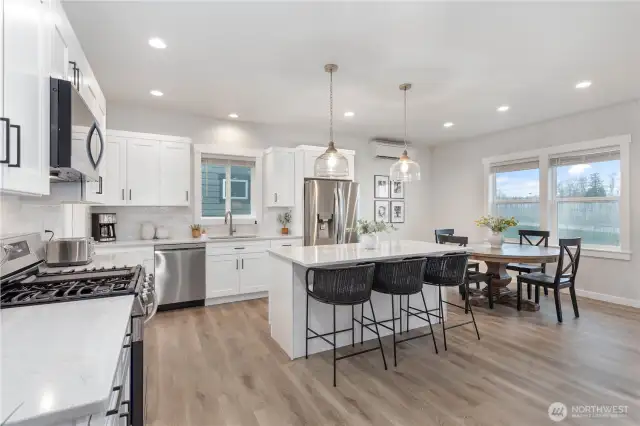 The kitchen is an entertainer's dream.