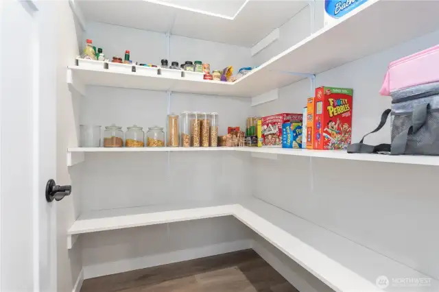 Walk-in pantry.
