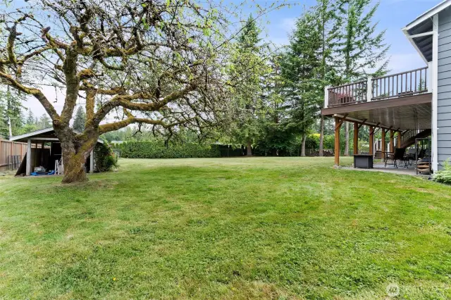 Plenty of covered storage, living area, and room to roam!