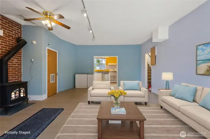 Living room  on the 1.5 story side