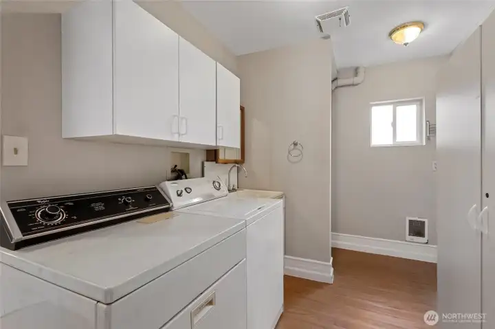 Main level laundry  on the 1.5 story side