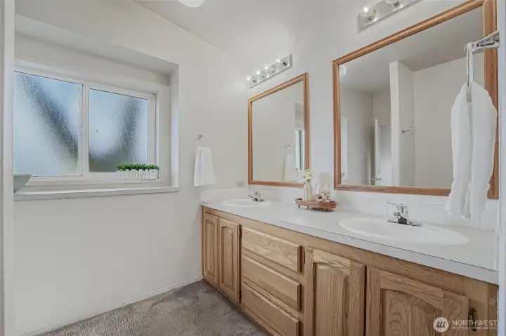 Primary bathroom.