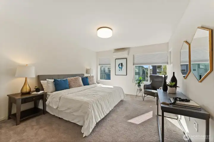 Large primary suite occupies the entire third floor