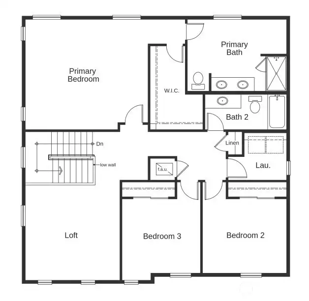 2nd floor standard layout. Still can personalize! 2nd floor standard layout. Still can personalize!