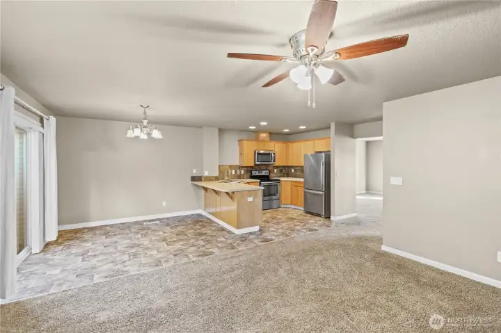 Kitchen with dining area