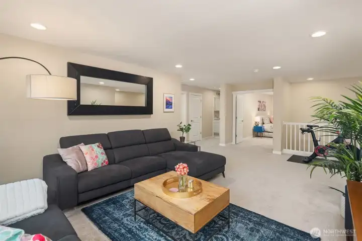 Another view of bonus/loft - lots of room for your biggest sectional