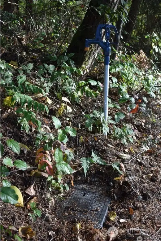 Water meter and water located on lot