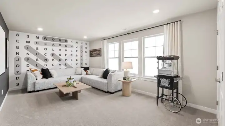 Spacious Bedroom/Bonus room upstairs. Gameroom, huge bedroom, playroom, movie room...make your dreams come true! Pictures are for representational purposes only, colors and features may vary.