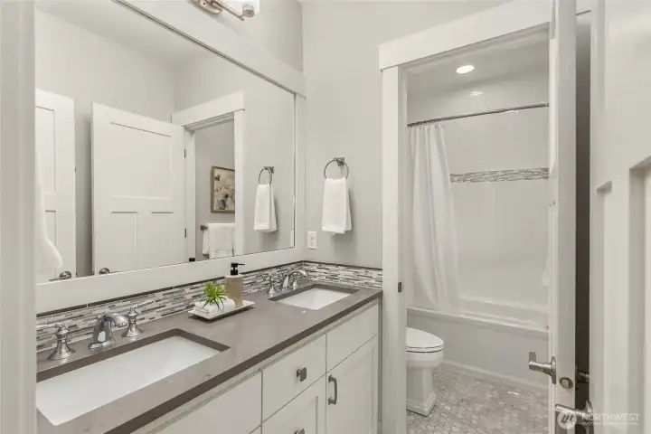 The main hallway bathroom.