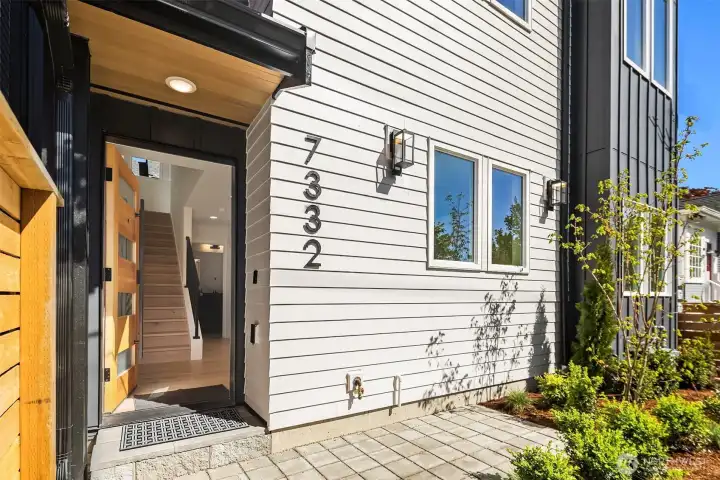 Welcoming front entrance
