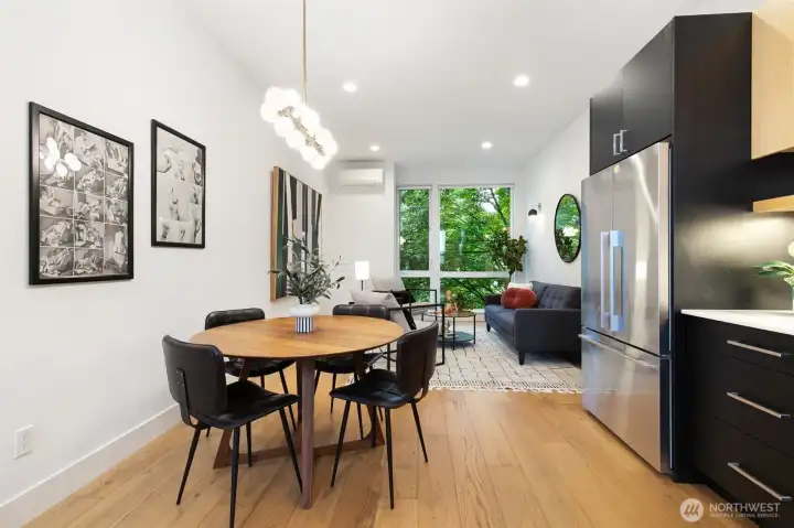 Lofty 10' ceilings with incredible east/west exposure.