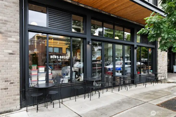Ben's Bread is directly across the street (and dangerous for your coffee and carbohydrate consumption).