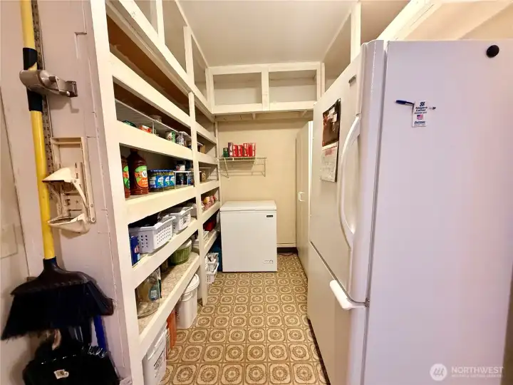Walk-in pantry.