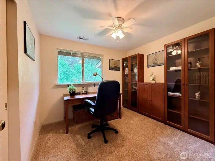 Guest bedroom 2, currently being use as a den/office