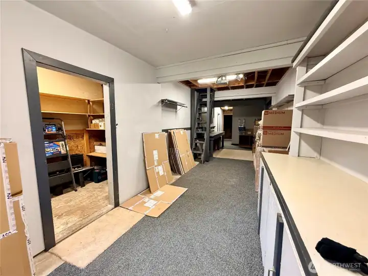 Looking inside the shop